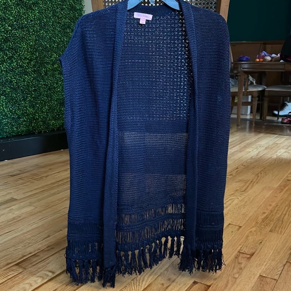 Fringe bottom Lilly Pulitzer Cardigan